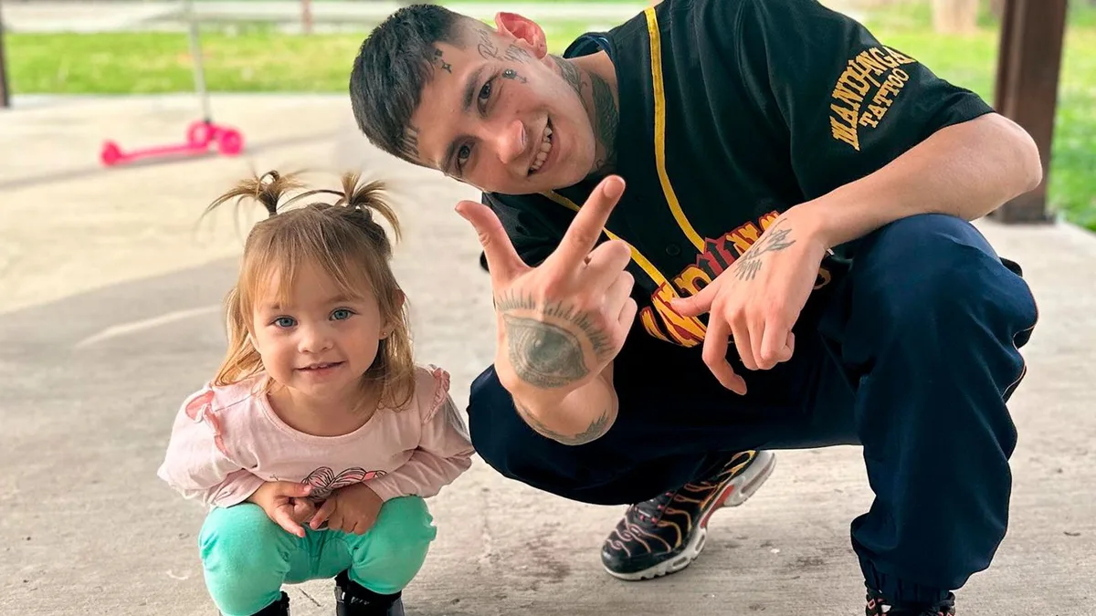 “El amor de mi vida”: el emotivo saludo de L-Gante a su hija Jamaica por su cumpleaños