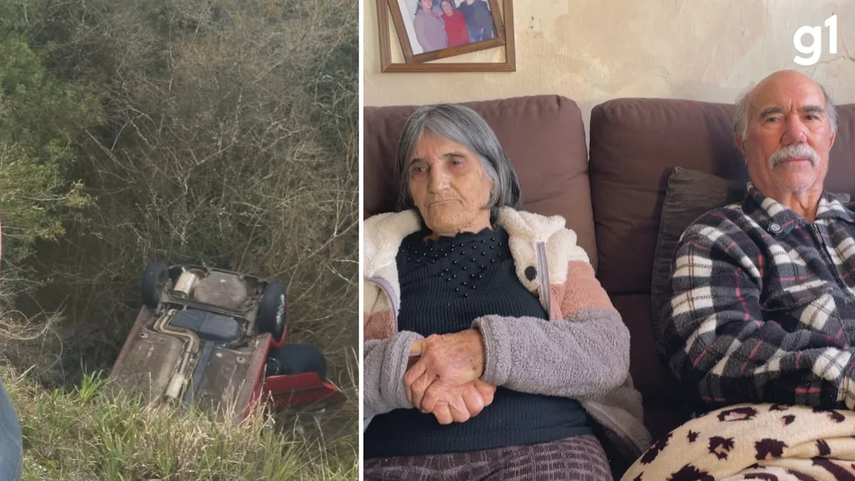 'Eu só pedia: não deixa morrermos afogados', diz idosa que passou mais de 30 horas presa em carro capotado com o marido no RS