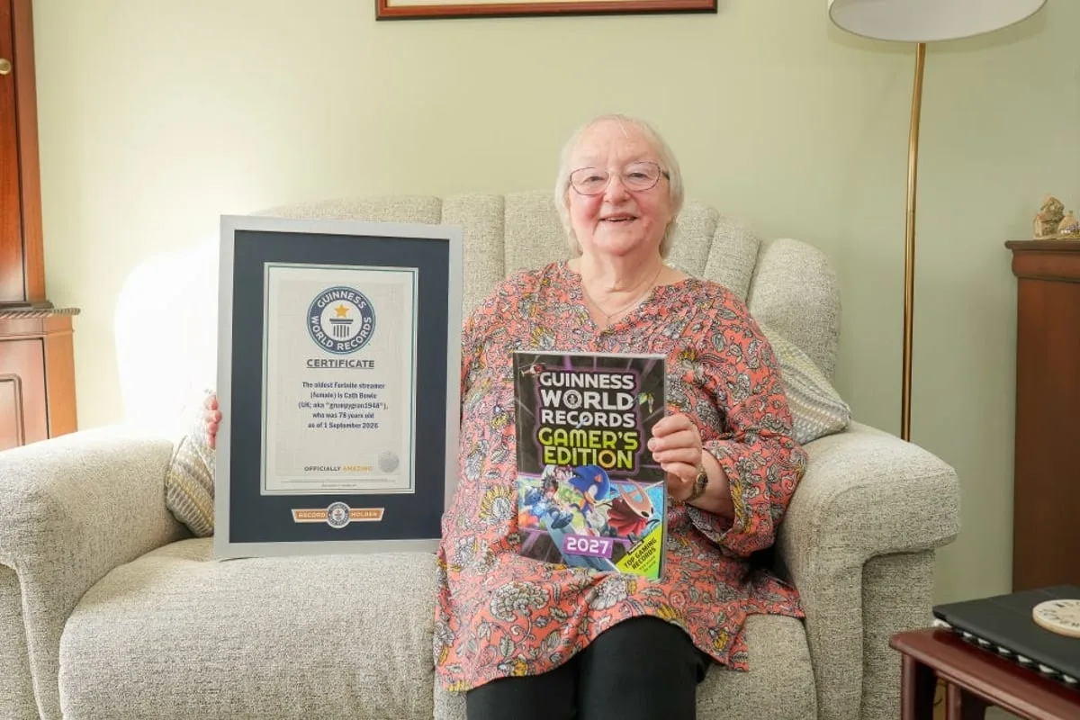 Gaming grandmother grabs Guinness record for Fortnite streaming