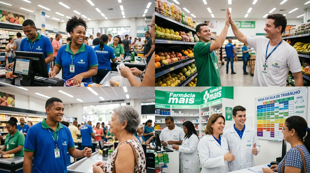Grandes redes de supermercados e farmácias anunciam fim da jornada 6×1 para funcionários