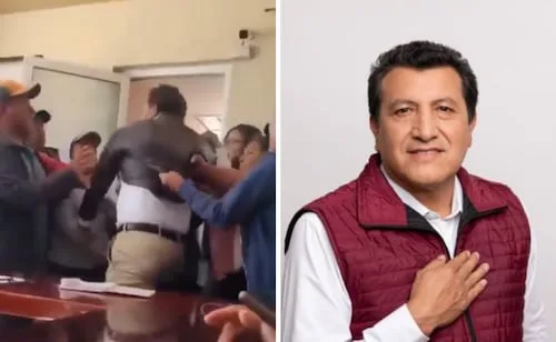 Alcalde se vuelve viral tras ser sacado por la fuerza del Palacio Municipal; ¿qué pasó y por qué protestaban los pobladores?