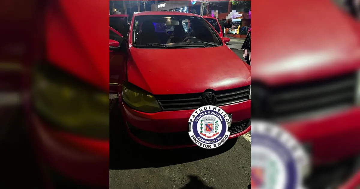 Guarda apreende carro com suspeita de clonagem e motor trocado em Arapongas