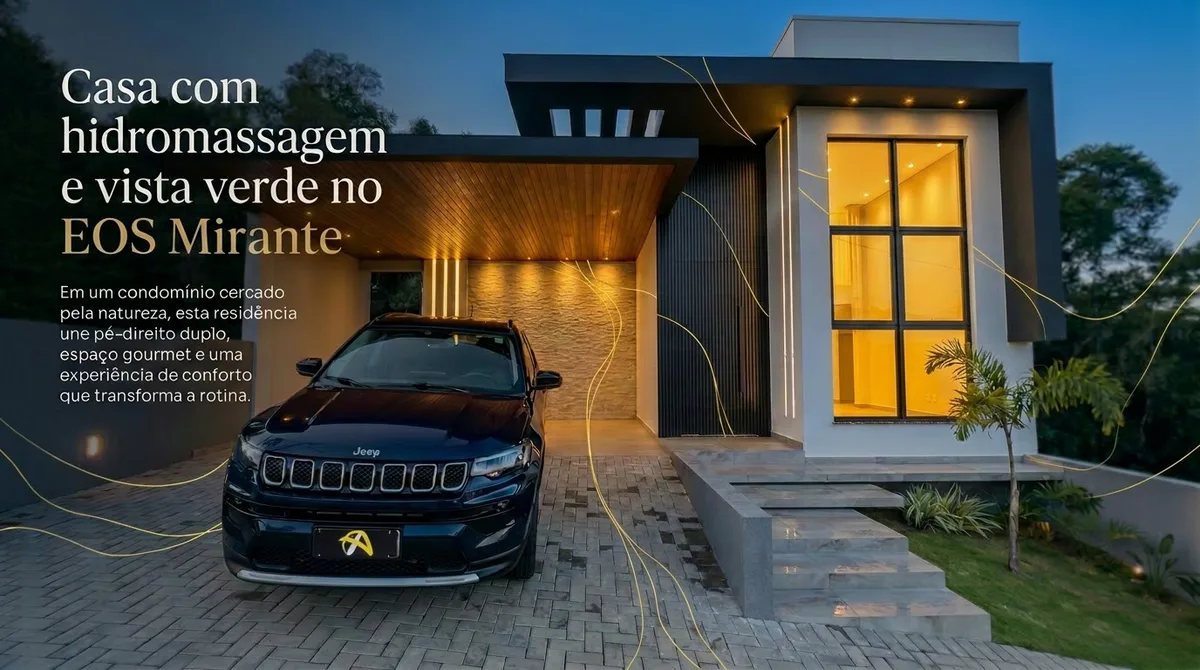 Casa com hidromassagem e vista verde no EOS Mirante Residence