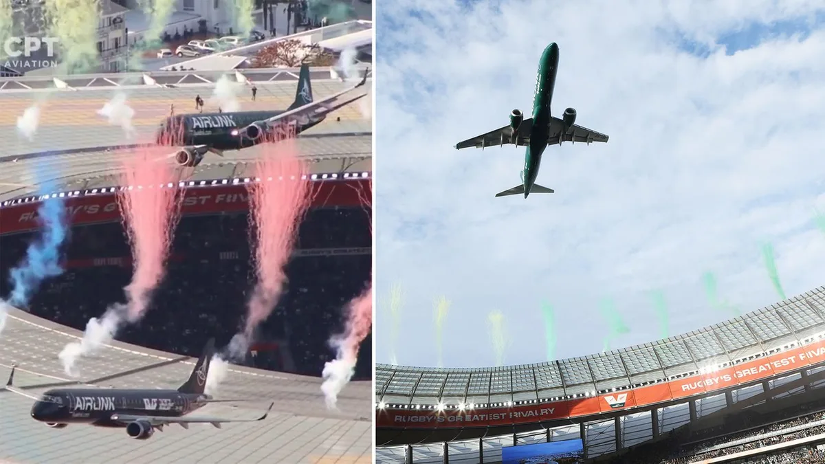 Schockmoment in Kapstadt: „Viel zu niedrig“ – Passagiermaschinen fliegen riskantes Manöver über Stadion