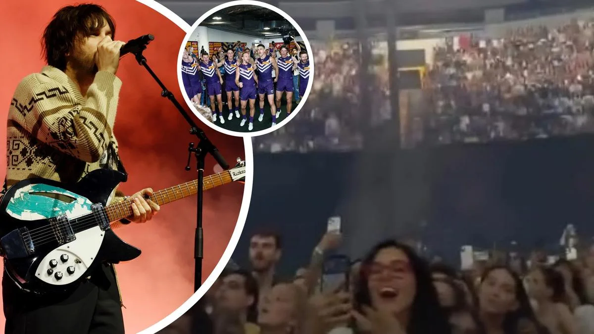 Freo fever in the US: Tame Impala leads ‘Freo!’ chant in Texas as Min Woo Lee, Pat Voss make waves