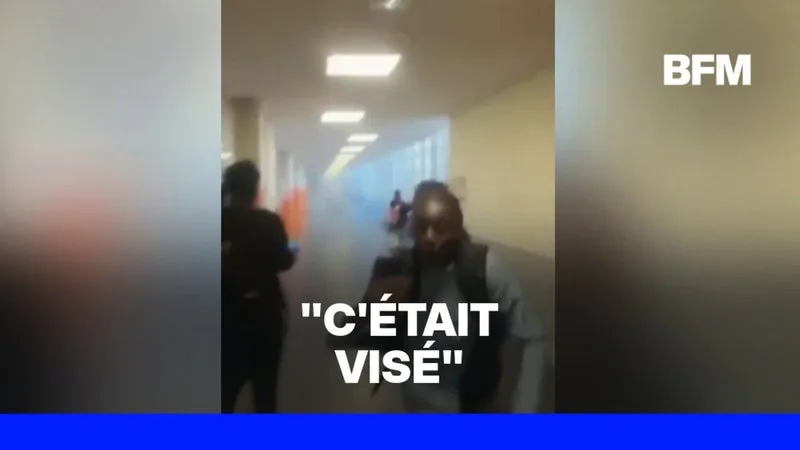 Mobilisation lycéenne: à Chelles, des mortiers ont été tirés dans le hall