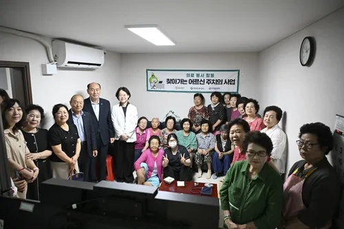 동두천보건소·로젠요양병원, 경로당 찾아 의료봉사