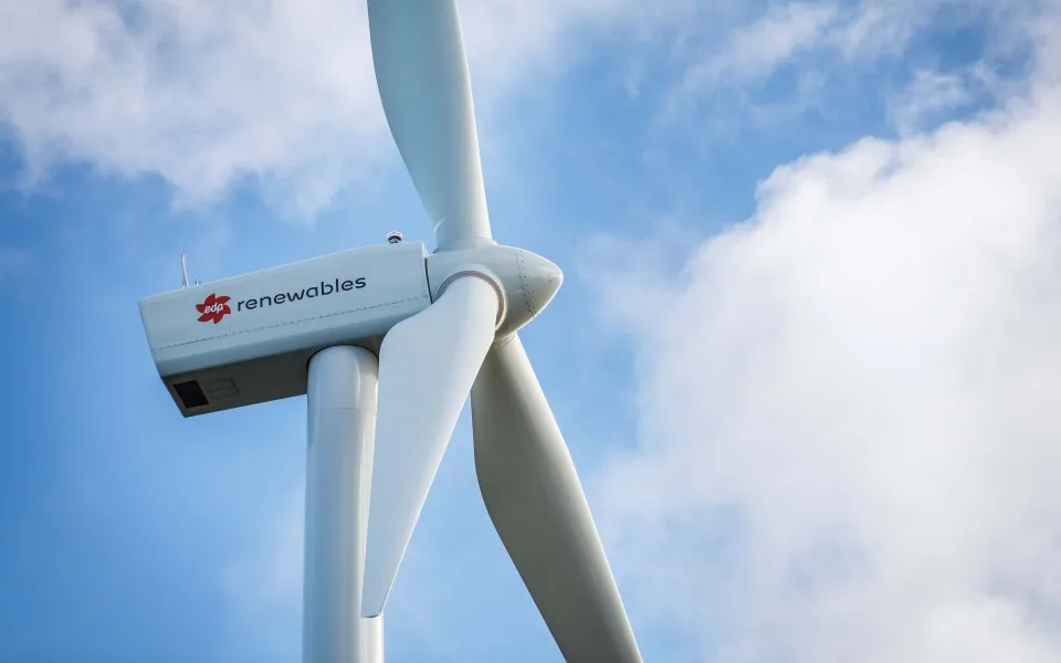 EDP Renováveis aumenta produção elétrica em 2% até setembro com impulso da América do Norte