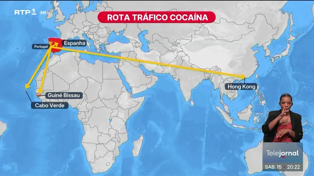 Tráfico de cocaína. Península Ibérica é a principal porta de entrada