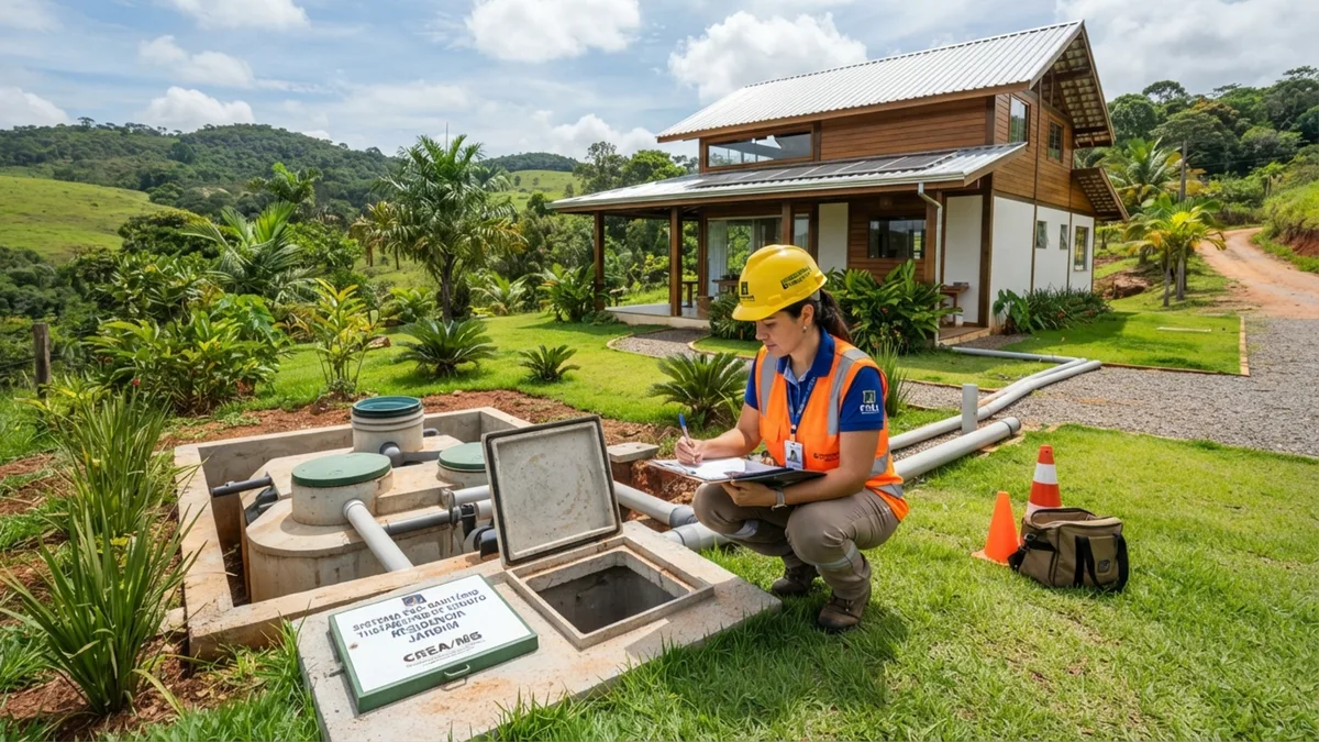 Nem fossa séptica, nem rede pública: biodigestor residencial que transforma esgoto em gás de cozinha vira alvo de fiscalização