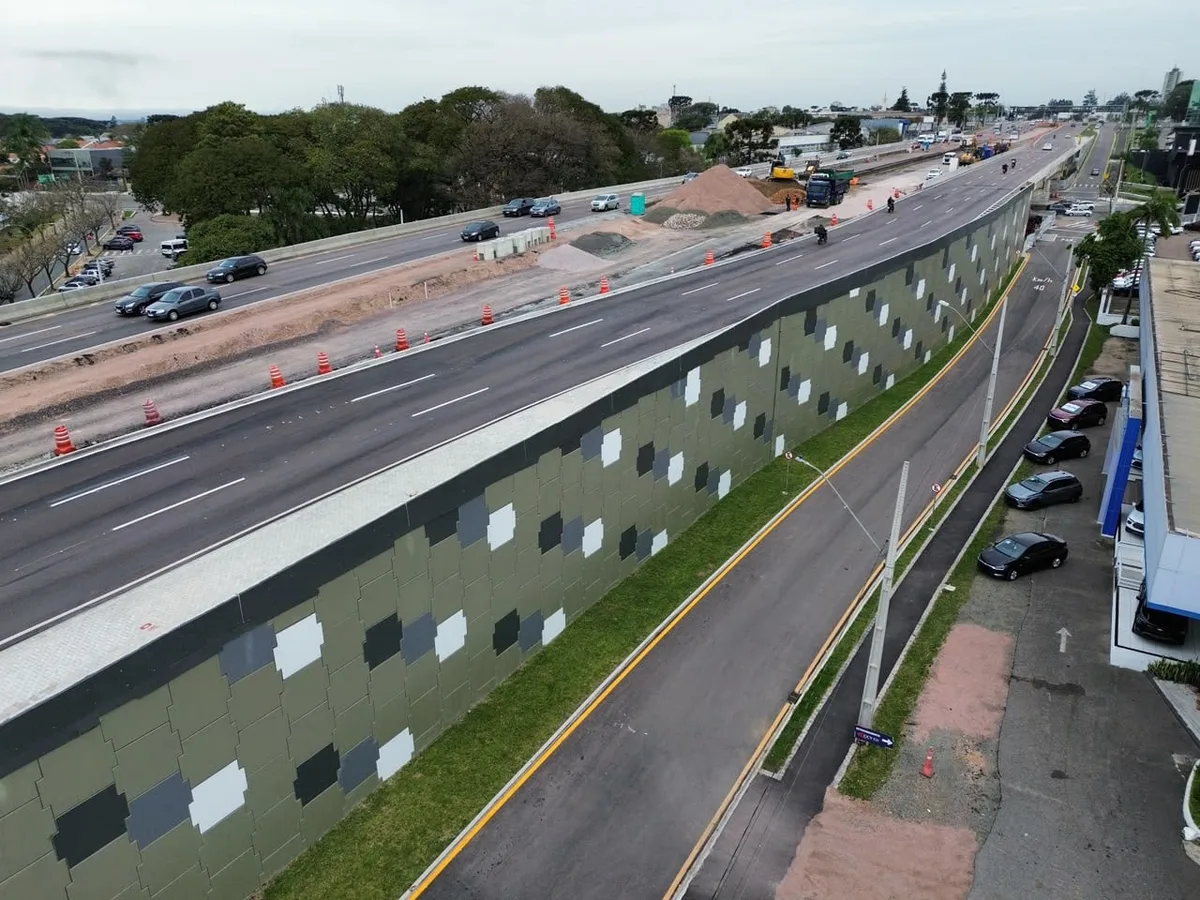 Trecho de marginal da Linha Verde em Curitiba é liberado para acesso à Victor Ferreira do Amaral