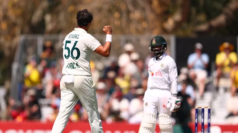 Starc strikes early again as Australian tighten grip on Mackay Test