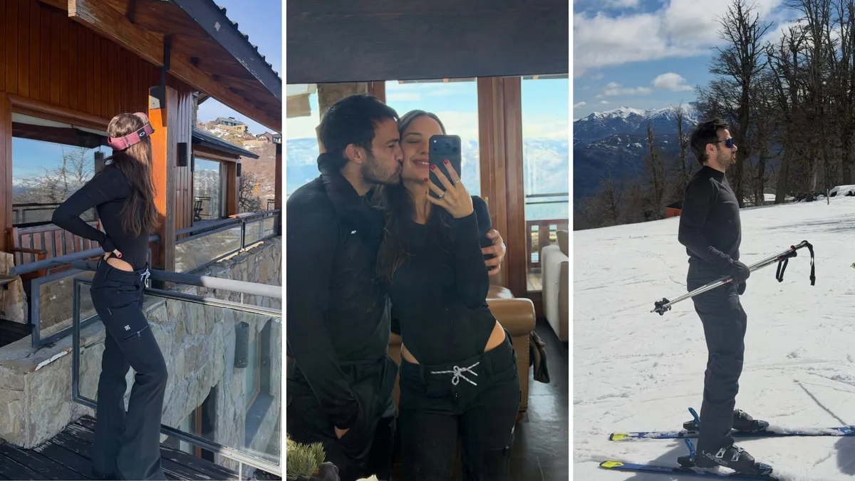 Ivana Figueiras y Darío Cvitanich mostraron su escapada romántica a Bariloche: nieve, jacuzzi y amor