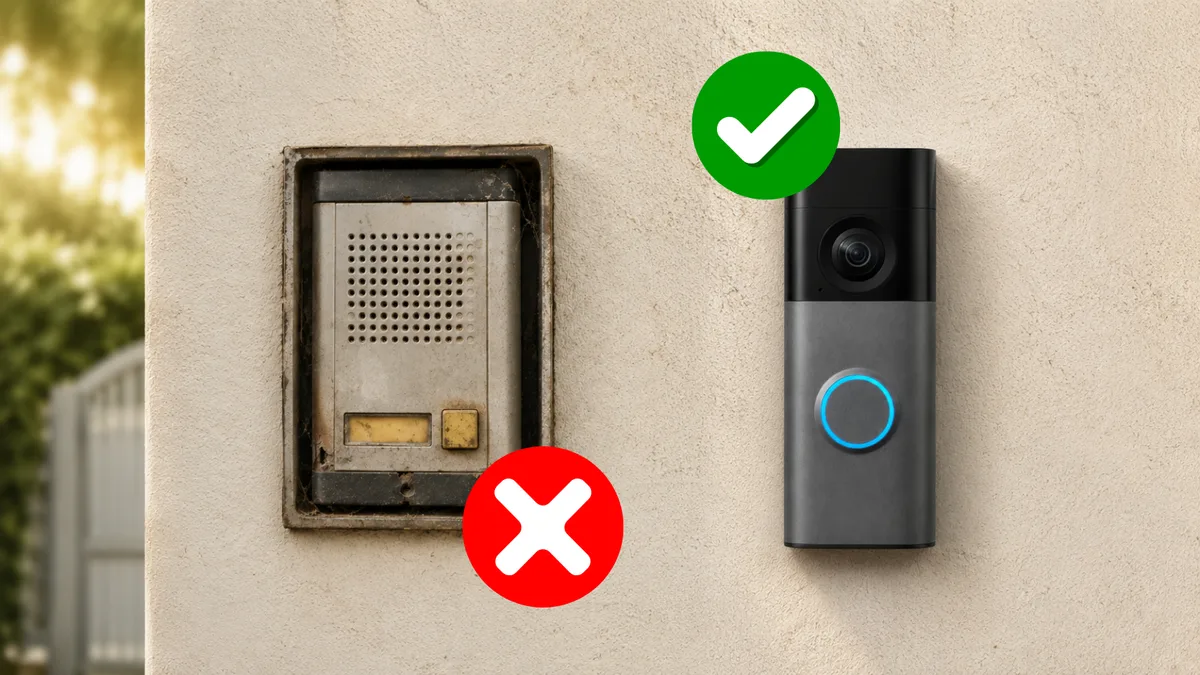 Fini l'interphone qui grésille : cette sonnette connectée passe à 54,99€ chez Amazon