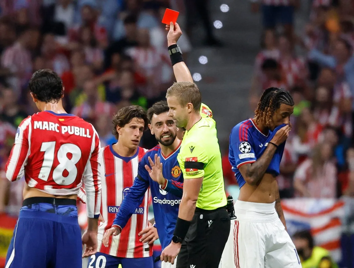 Manchester United get new red card review as Leny Yoro punished for 'illegal use of the arm'