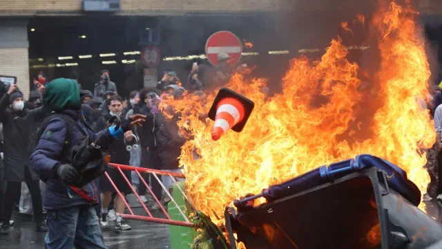 Mais de 100 pessoas detidas em protestos em Bruxelas