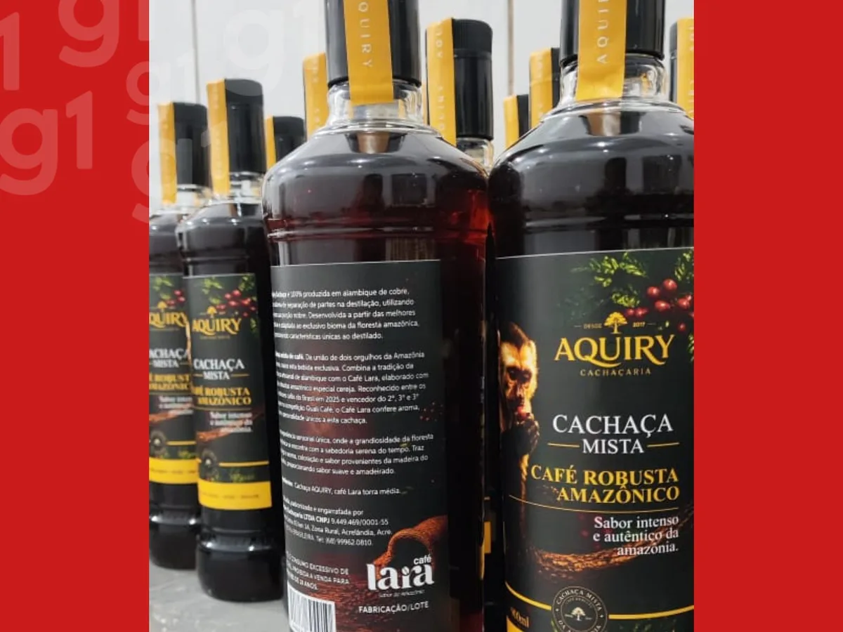 Pai e filho juntam cachaça e café em bebida produzida no interior do Acre: ‘Genuinamente acreana’