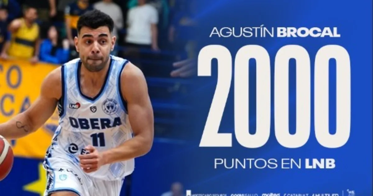 Agustín Brocal y una nueva marca en su camino por la LNB