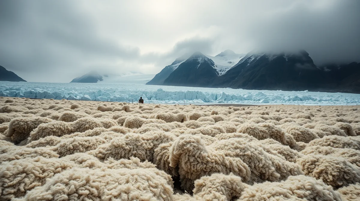 Natural wool slowed glacier melt almost as well as synthetic covers