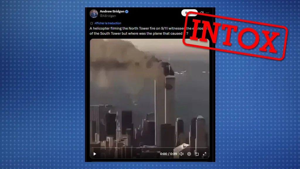 Cette vidéo ne prouve pas qu’aucun avion ne s’est écrasé sur les Twin Towers le 11 septembre 2001
