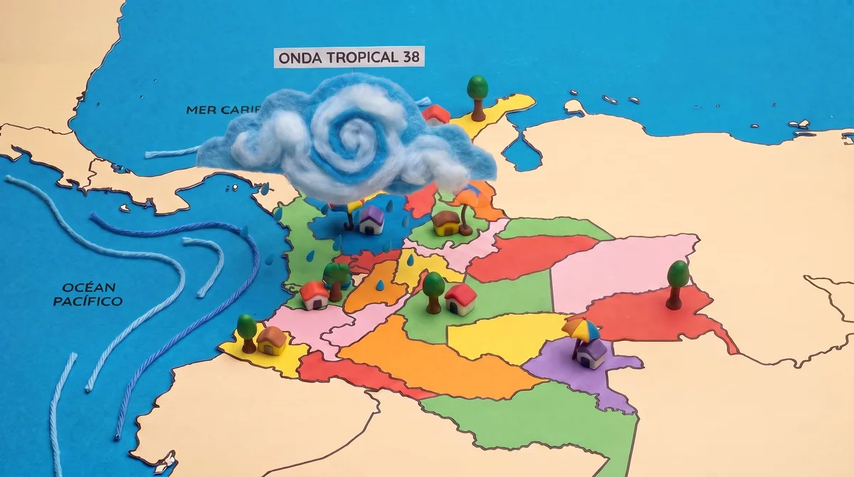 Ideam advirtió de lluvias intensas por la onda tropical 38 entre el 18 y el 21 de agosto en Colombia