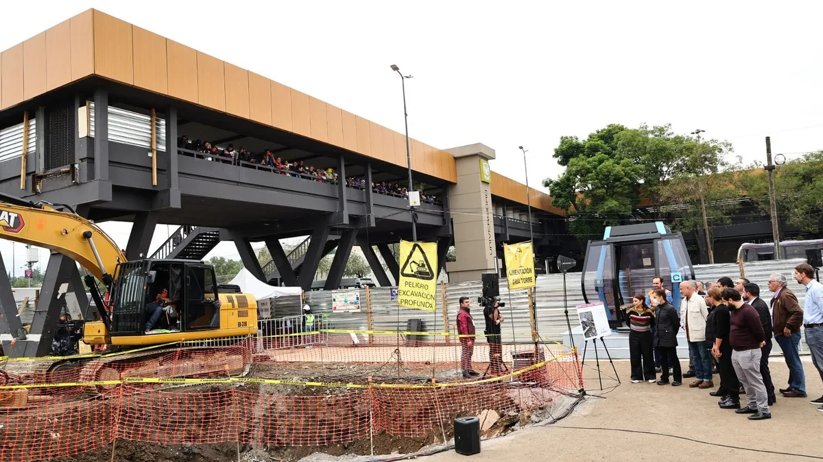 Línea 4 del Cablebús: así lucen las obras que presentan 20% de avances en su construcción