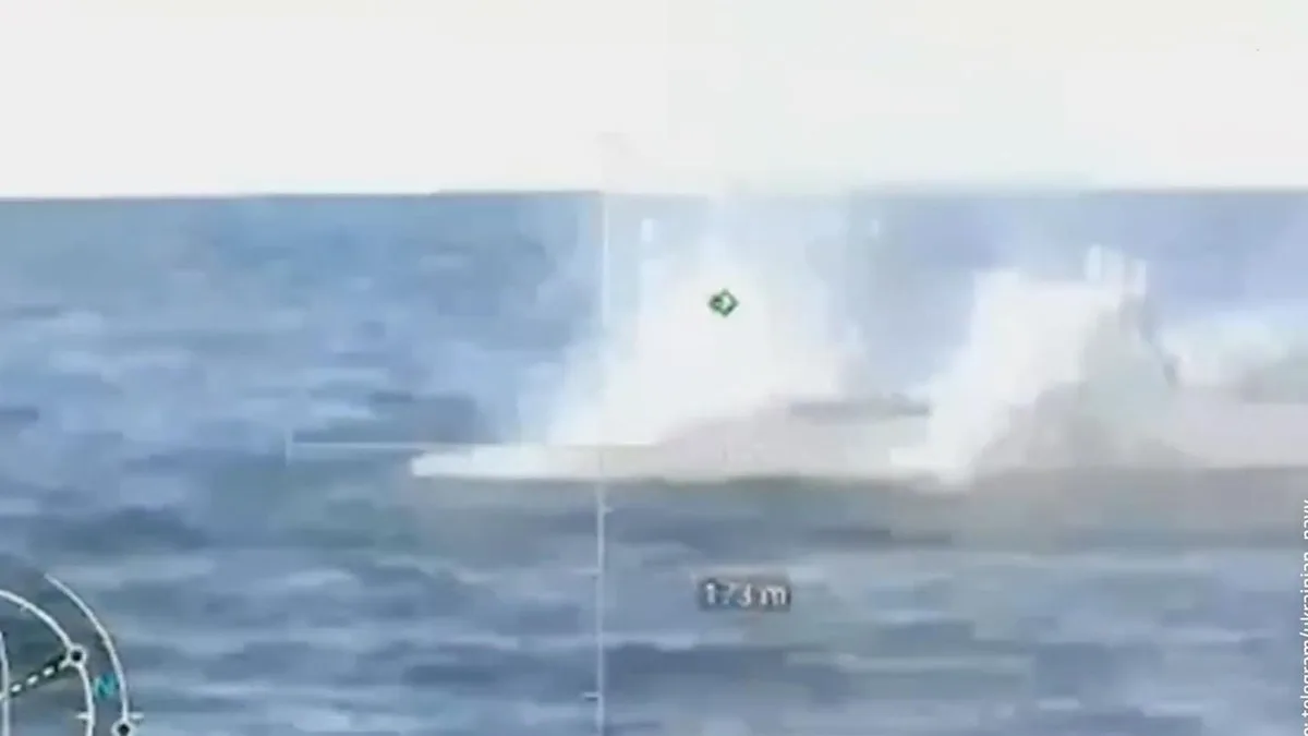 Schwarzes Meer: Ukraine veröffentlicht Video vom ersten Seedrohnen-Duell jemals