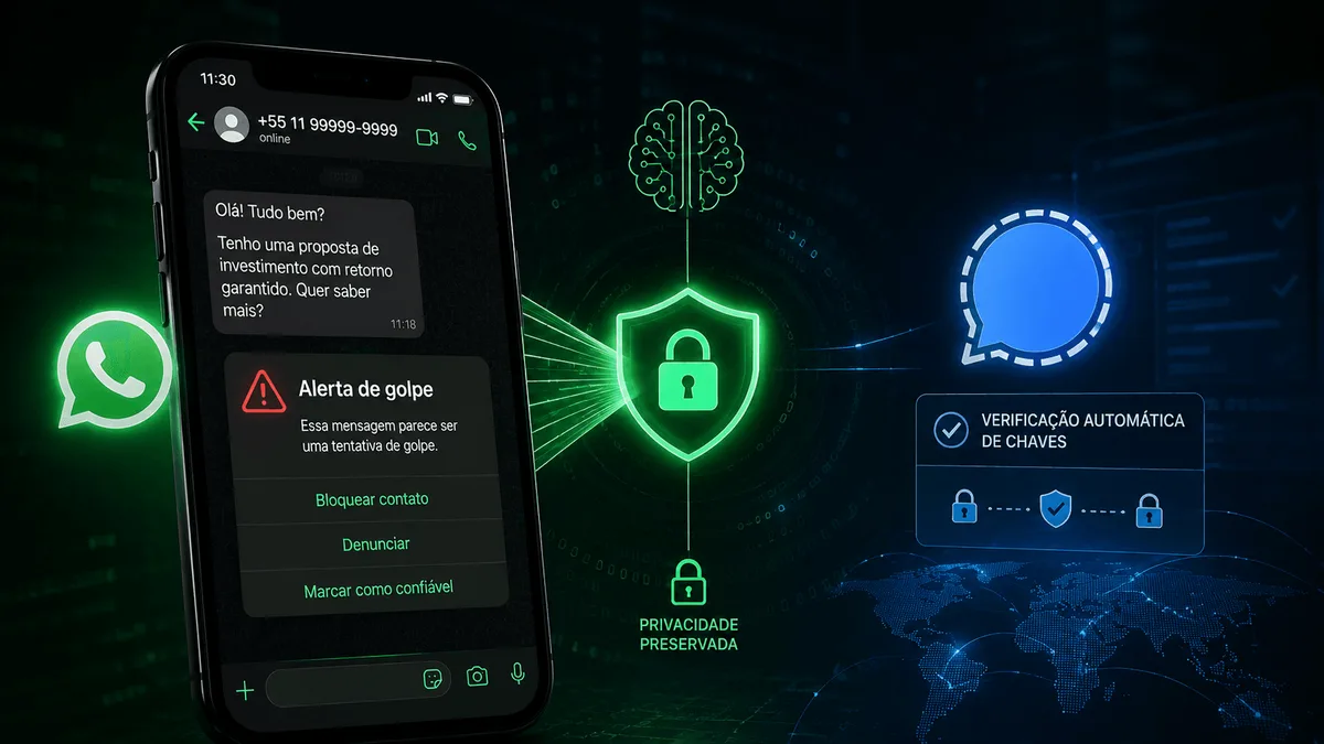WhatsApp testa recurso que identifica golpes sem violar criptografia