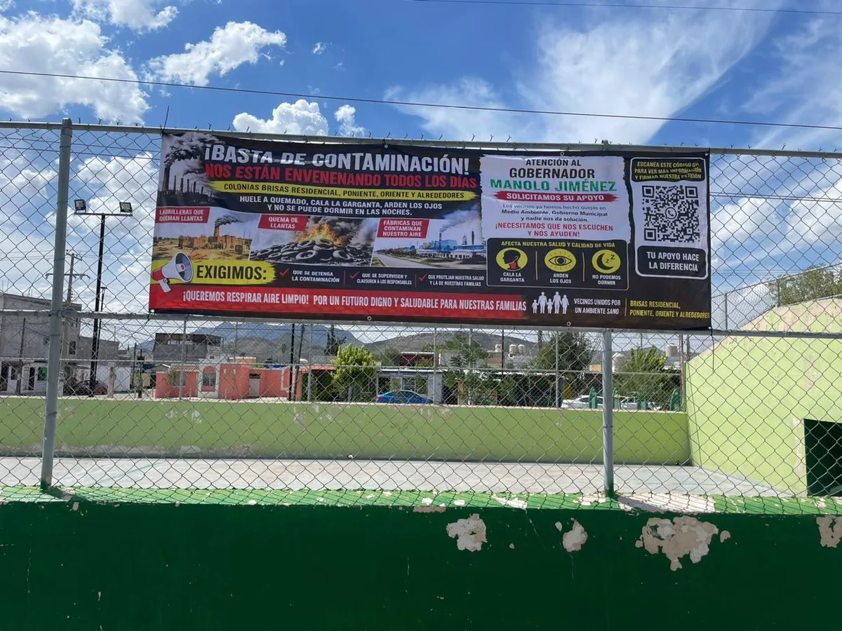 Saltillo: ‘nos matan lentamente’, protestan contra contaminación en colonia Brisas