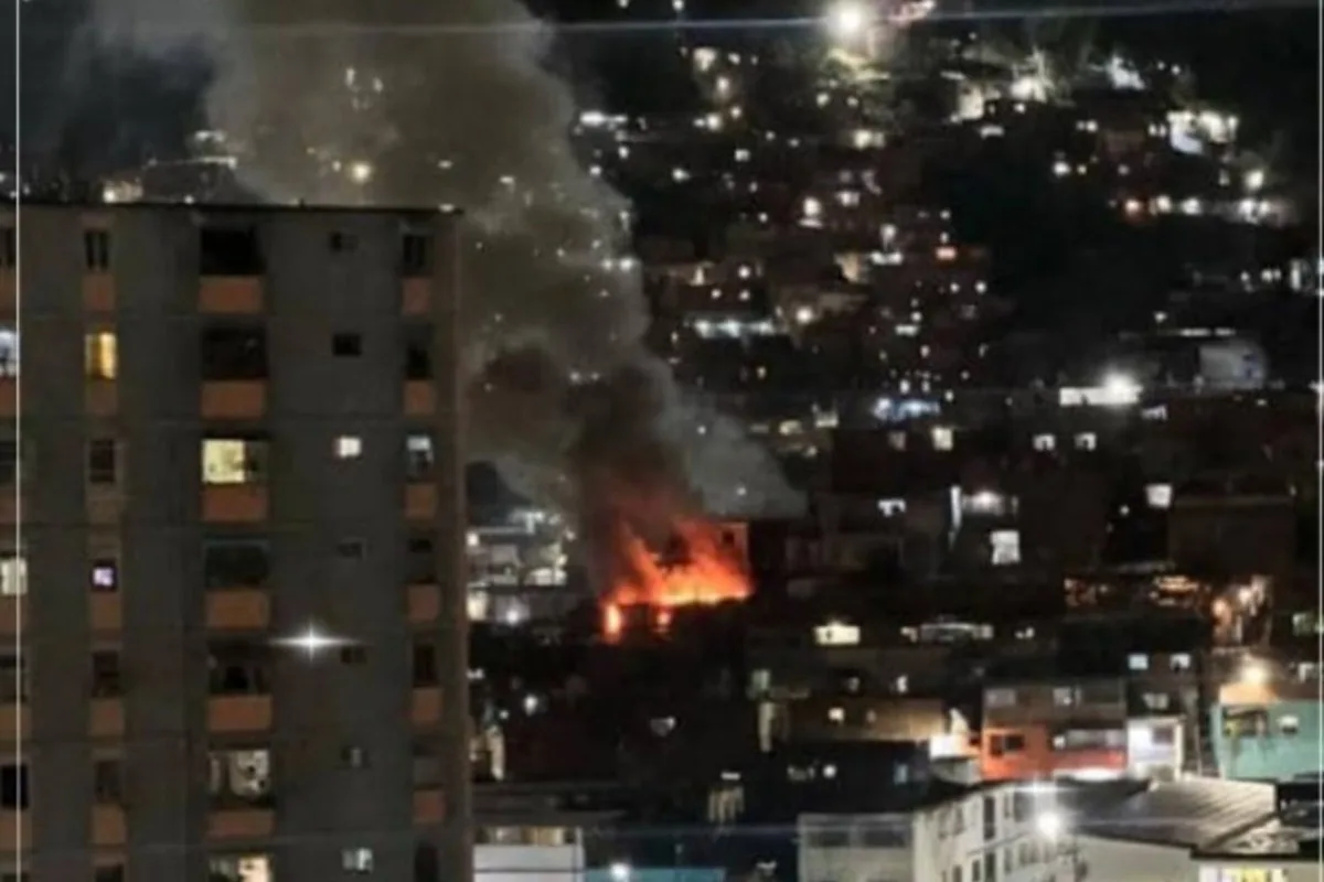 Reportaron incendio de una vivienda multifamiliar en El Valle