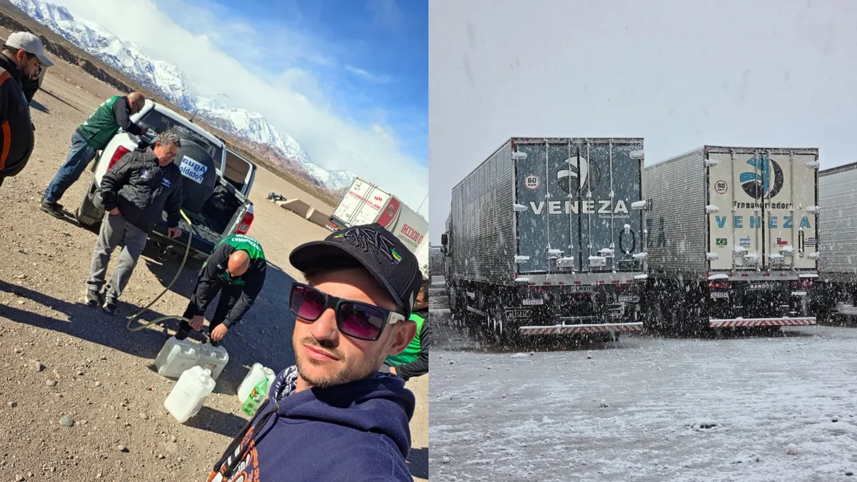 Caminhoneiro de SC preso há 26 dias em nevasca histórica na Argentina relata banho frio e refeições improvisadas: 'Aqui é imprevisível'