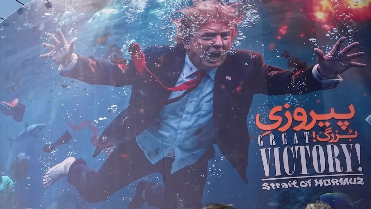 Mit Albumcover von „Nirvana“ - Mullahs verhöhnen Trump als ertrinkenden Verlierer