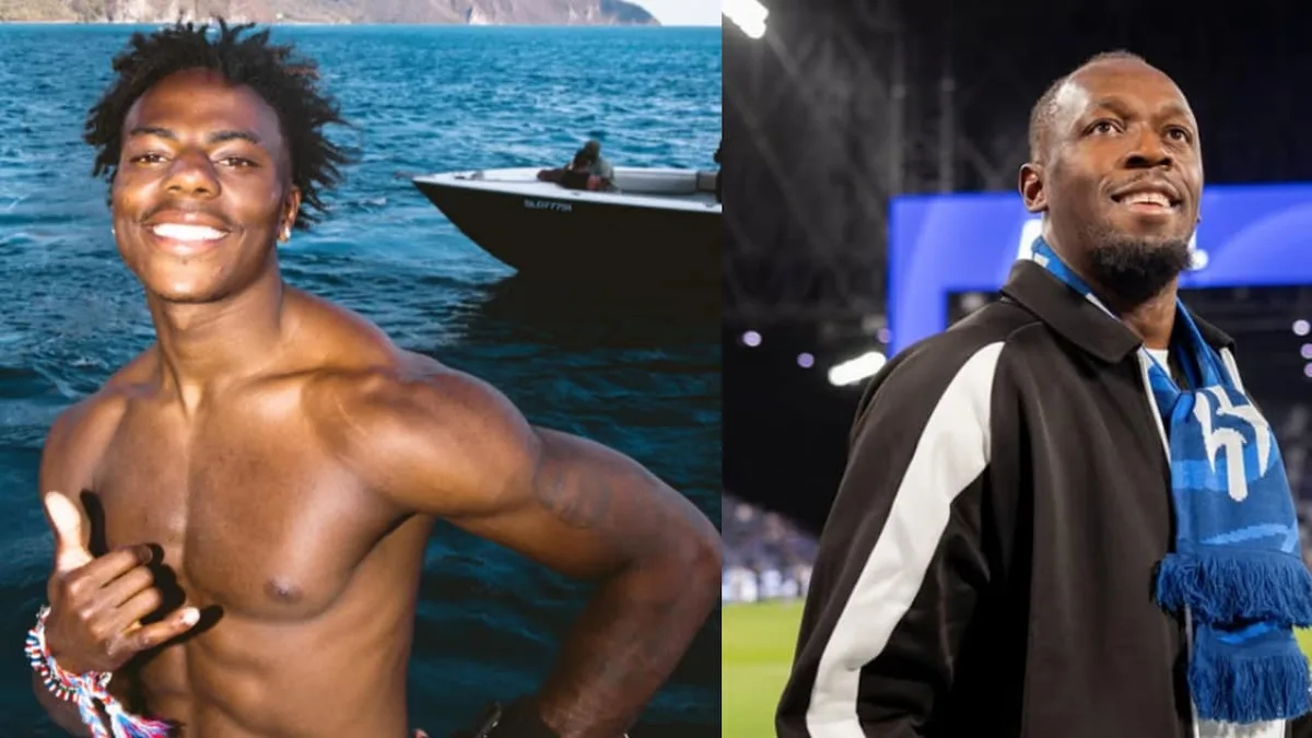 IShowSpeed And Usain Bolt Spotted Filming Together At School Track For 'Speed Goes Pro' Season 2