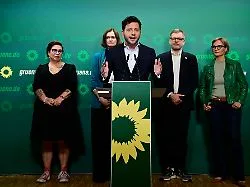 Kritik auch an Teilen der Linken: Grüne halten Merz' Reaktion auf Wahldesaster für realitätsfern