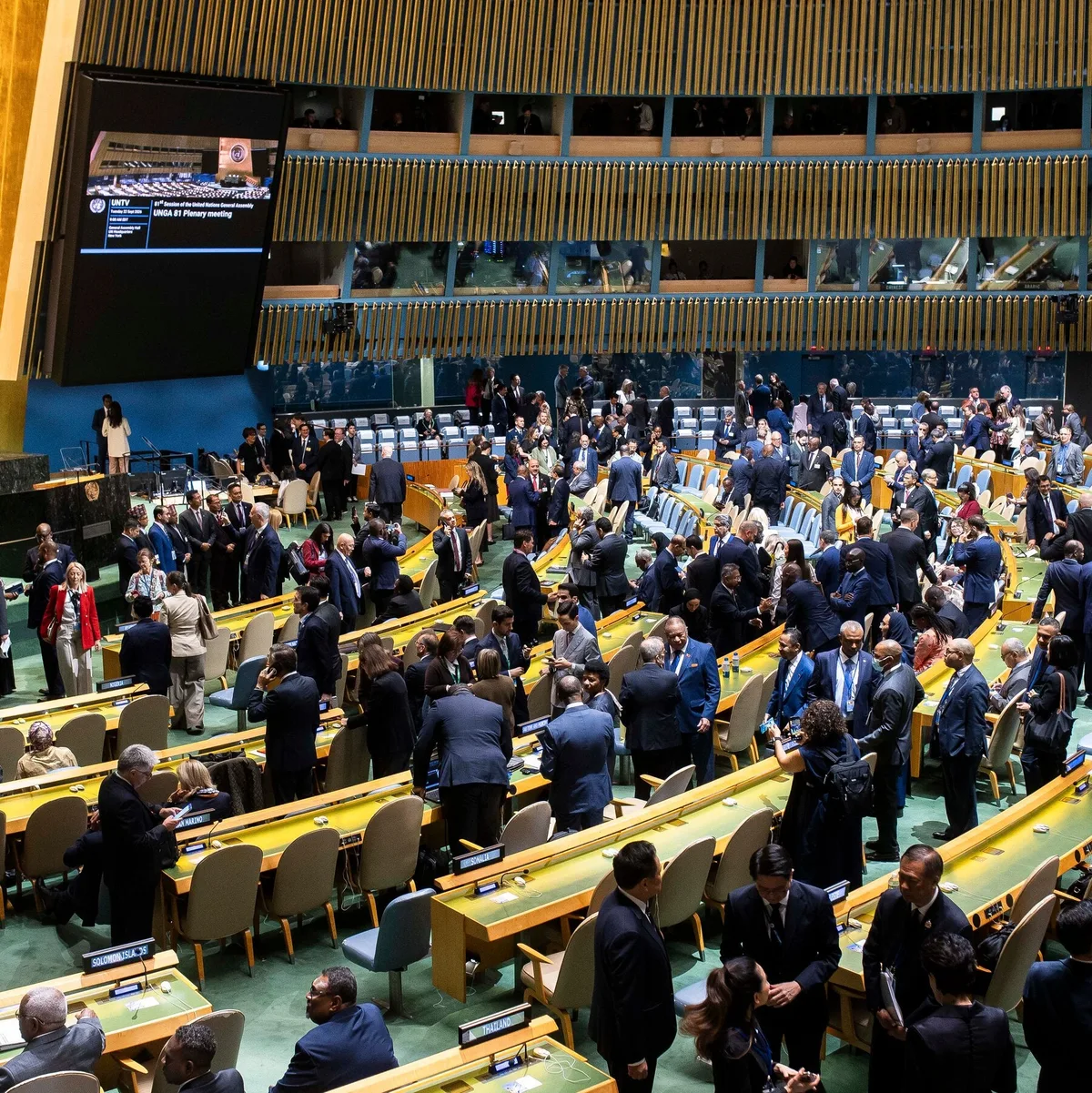Trump Is Back on TV, Briefly, as Many Networks Carry His U.N. Speech Live