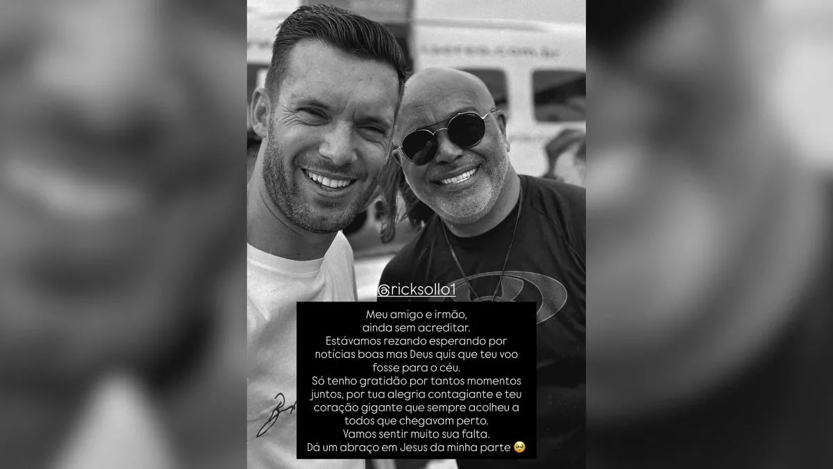 ‘Deus quis que teu voo fosse para o céu’: padre de Joinville chora morte do amigo Rick em tragédia de helicóptero em SC
