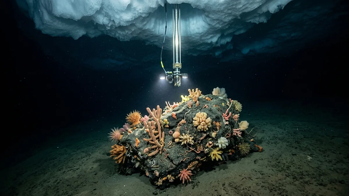 Cientistas descem câmera a 900 metros sob o gelo da Antártida e ficam sem palavras com o que aparece na tela
