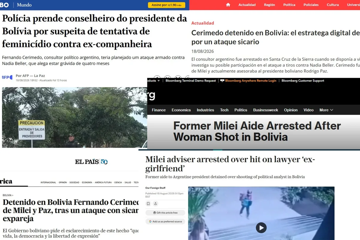Así reaccionaron los principales medios del mundo a la detención de Cerimedo en Bolivia