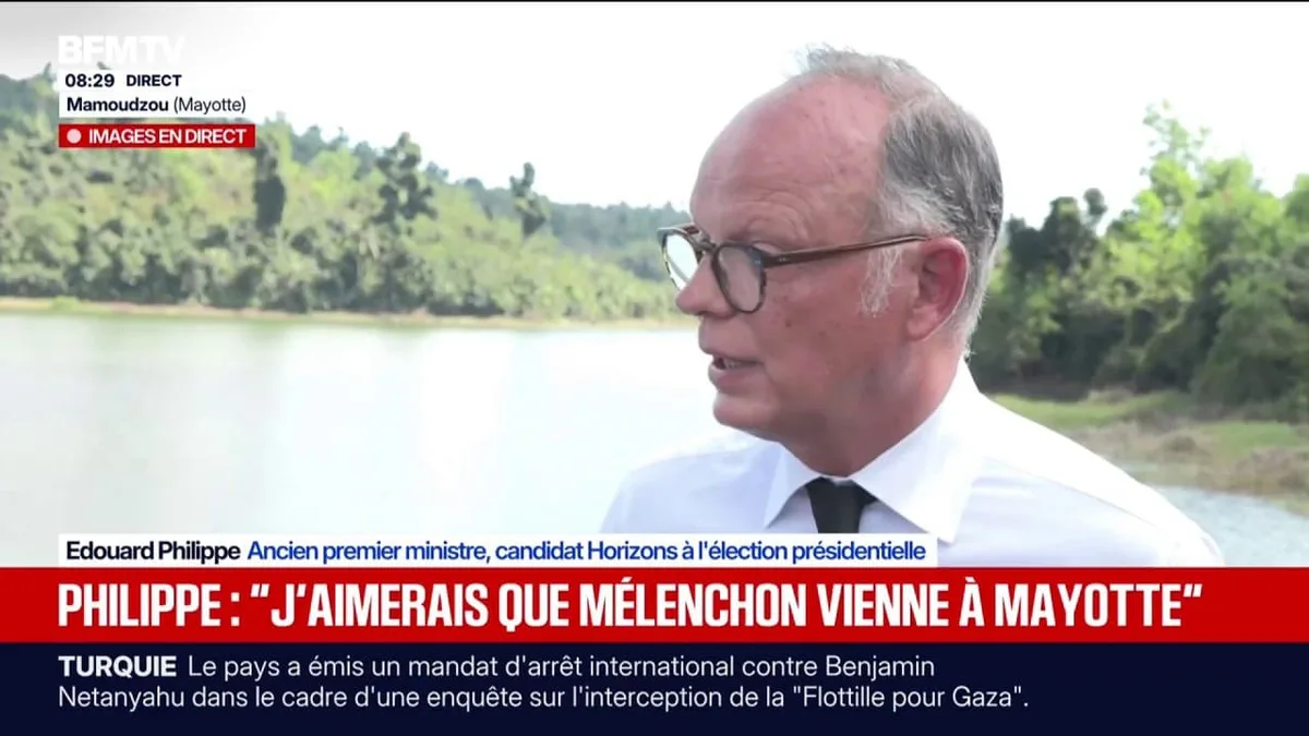 "J'aimerais qu'il vienne et qu'il constate que la crise migratoire est prégnante", répond Édouard Philippe à Jean-Luc Mélenchon à Mayotte