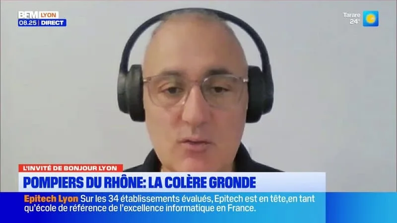 Rémi Chabbouh, pompier et porte-parole du syndicat SUD-SDMIS, est l'invité de Bonjour Lyon
