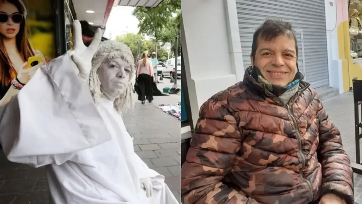 De la cocaína y los boliches de los 80 a convertirse en símbolo de las calles platenses: el triste final de Pachu, la estatua viviente