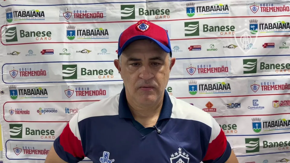 Chamusca cita “jogo de envergonhar” e baque mental em derrota do Itabaiana