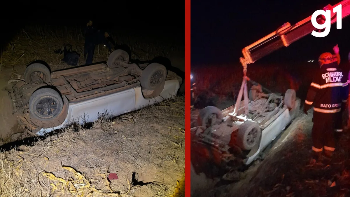 Trabalhador morre após caminhonete capotar em estrada rural de MT