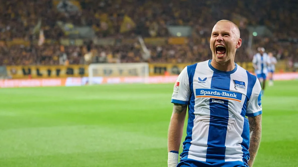 Hertha gewinnt 2:1 gegen Dresden und holt sechsten Sieg in Folge