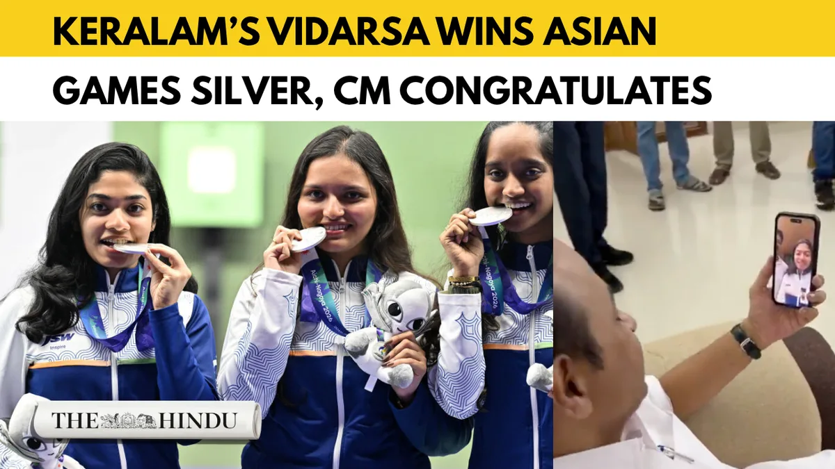 Asian Games 2026: Keralam’s Vidarsa Vinod wins silver in 10m air rifle team event