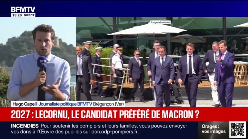 Emmanuel Macron, en vacances au fort de Brégançon, reste discret mais actif politiquement