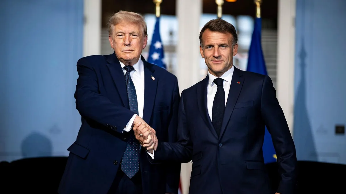 Une discussion "très constructive" : Emmanuel Macron a proposé plusieurs initiatives à Donald Trump pour lutter contre l'envolée des prix du pétrole