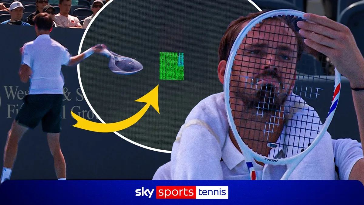 Ball to the face? Another lost game? | What causes Medvedev to throw racket at LED boards?