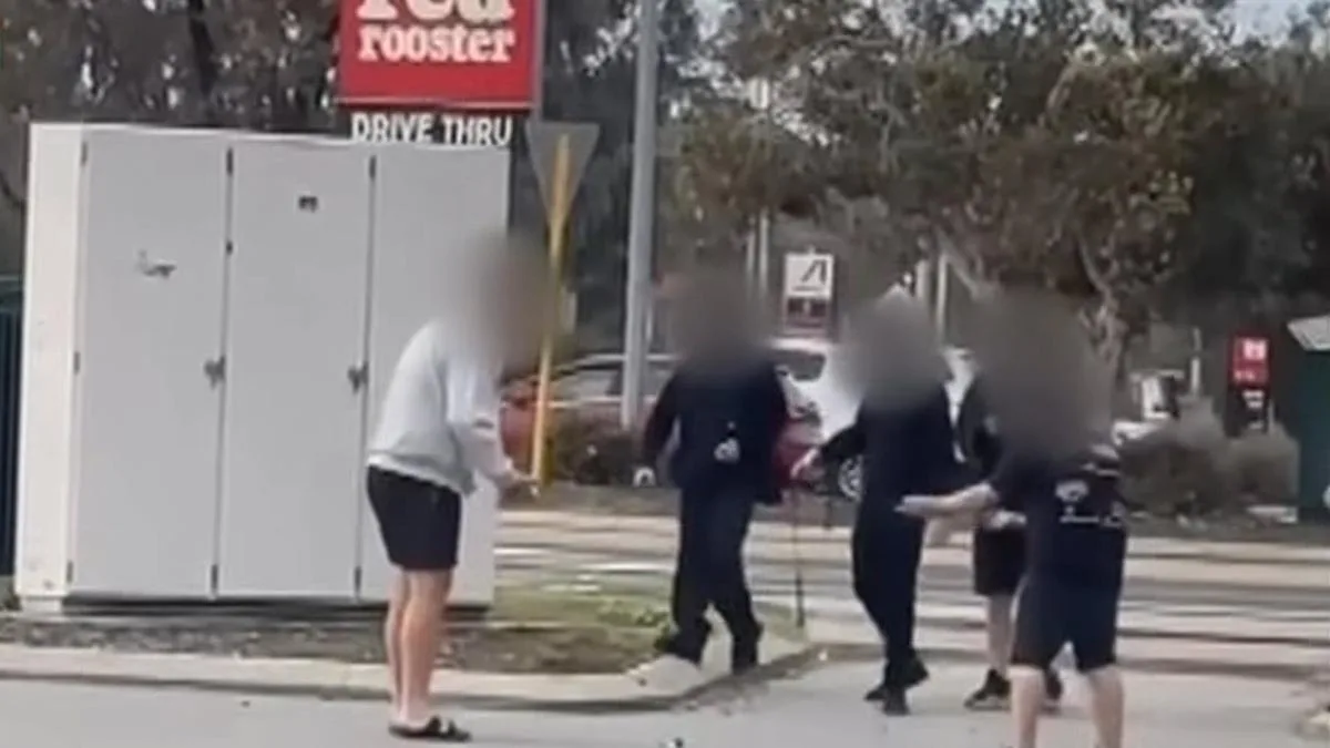 Man left with face injuries after unknown juveniles allegedly threw rocks at him outside Hungry Jacks