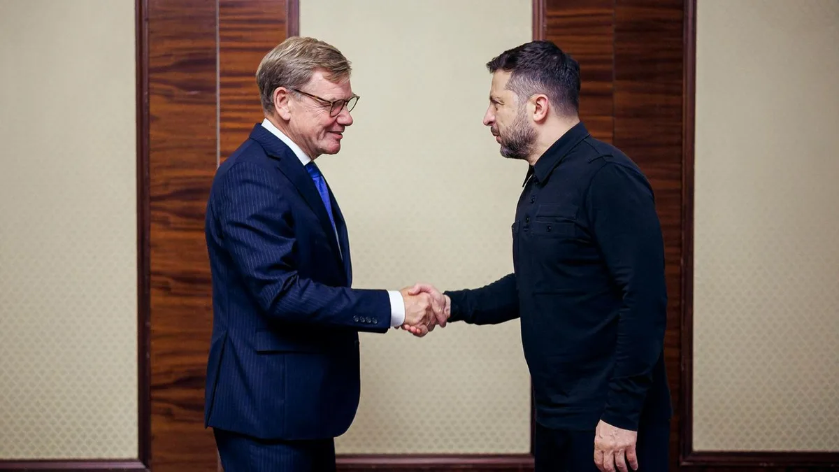 Außenminister in der Ukraine: Als Wadephul zu Besuch in Kiew ist, greift Russland Vorort an